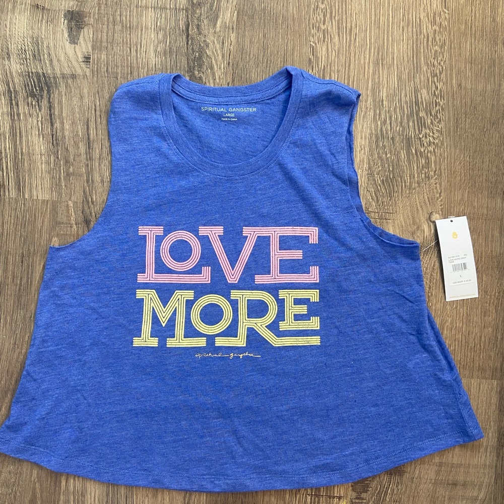 Spiritual Gangster Love More Crop Tank